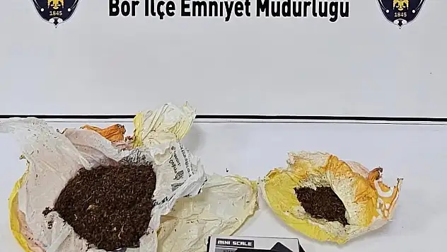 Bor'da uyuşturucu operasyonu: 2 kişi yakalandı!