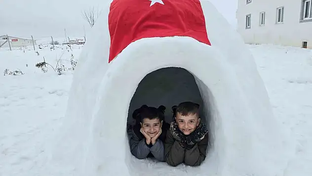 Yozgat'ta eskimo evi dikkat çekiyor