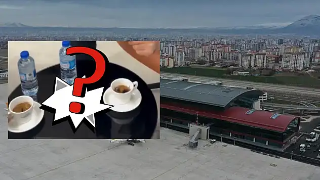 Bu kahvenin içinde altın mı var? Kayseri Havalimanı'nda dudak uçuklatan hesap!