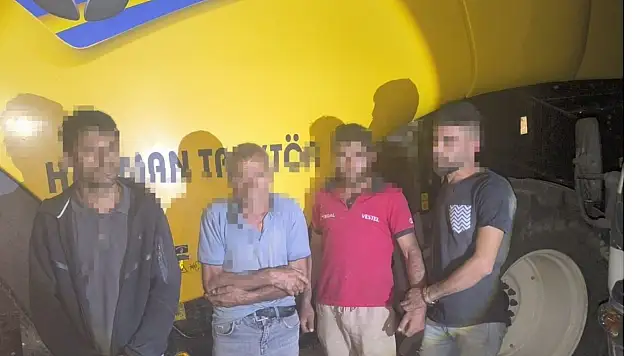 Buğday hırsızlığı operasyonunda 4 şüpheli yakalandı