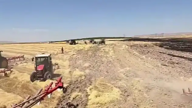Bünyan'da korkutan yangın!