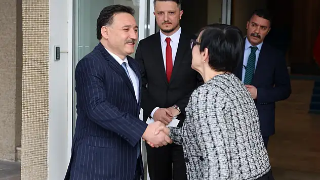 Büyükelçi Gabriele Juen Vali Çiçek'i ziyaret etti