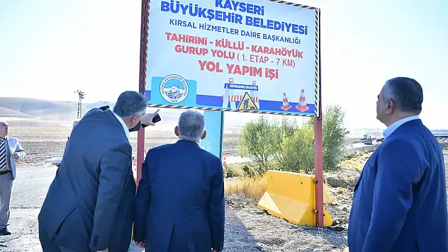 Büyükkılıç'tan kırsala dev yatırım: 3 mahalleyi birbirine bağlayacak yolun temeli atıldı