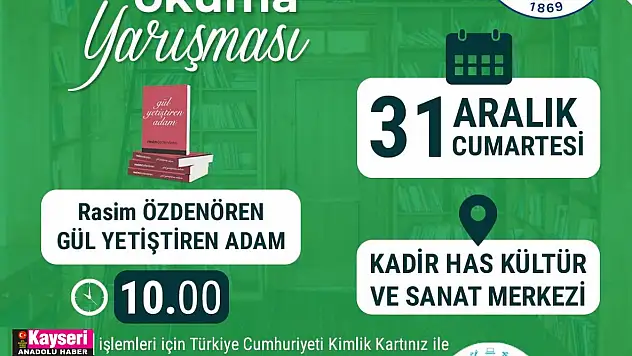 Büyükşehir'den kitap okuma yarışması