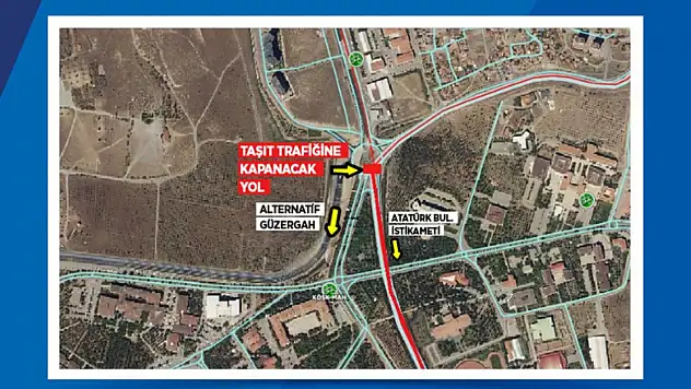 Büyükşehir'den kritik uyarı: Kayseri'de o yol trafiğe kapatılıyor!