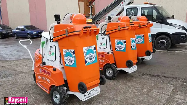Büyükşehir'e yüzde yüz yerli elektrikli süpürge makinesi