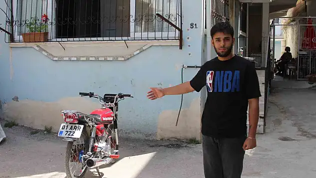 Çalınan motosikletinin peşine düştü! 80 bin liralık zarar