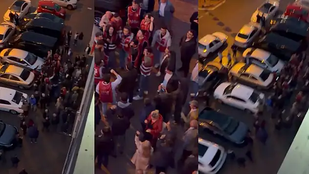 CHP Kayseri İl Binası önünde hareketli dakikalar!