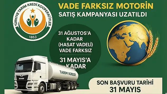 Çiftçiye nefes aldıran kampanya uzatıldı: Motorinde hasat vadeli fırsat!