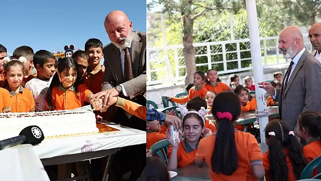 Çolakbayrakdar minik öğrencilerle buluştu, pasta kesti!