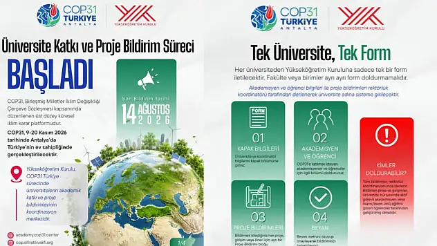 COP31 için üniversitelere çağrı: Kayseri'deki akademik çalışmalar zirveye taşınacak