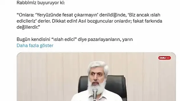 Başdanışman Saral'dan Kuytul'a tepki: 'Senin de suyun yeterince ısındı Kuytul'
