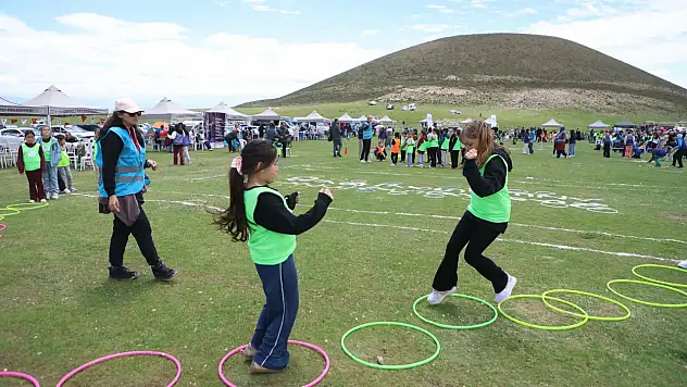 Develi'de Çocuk Dağcılar Festivali'ne yoğun ilgi