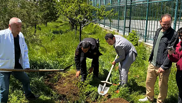 Develi'de anlamlı hareket! Öğretmenler ve öğrenciler bahçeye indi