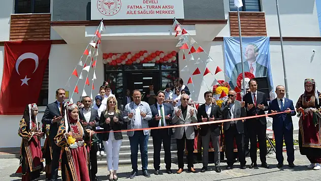 Develi'de Fatma Turan Aksu Aile Sağlık Merkezi düzenlenen törenle açıldı!
