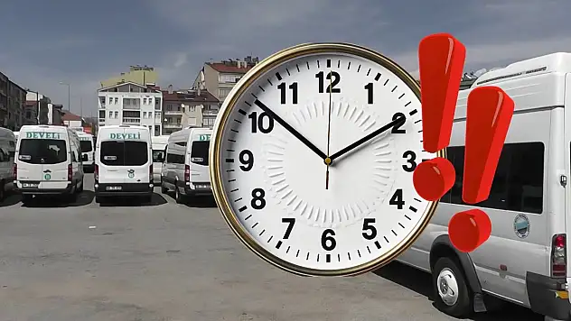Develi Kayseri ulaşımında saatler değişti!