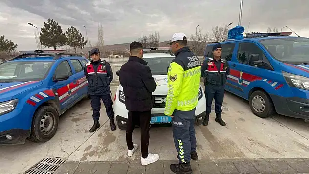 Nevşehir'de drift attı, sanal devriyeye yakalandı