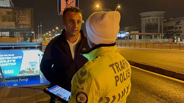 Kayseri'de denetimde zincirleme ceza: 3 kişinin de ehliyeti yok!