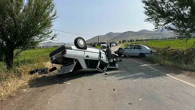 Kahramanmaraş Elbistan'da trafik kazası...