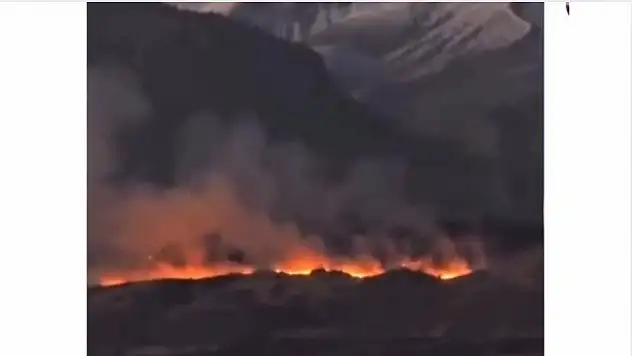 Erciyes Dağı'nda orman yanıyor!