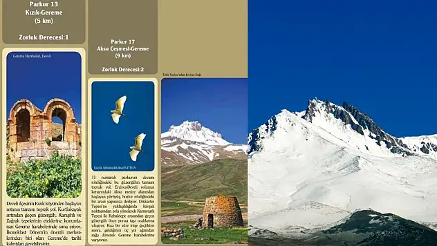 Erciyes Dağı'ndaki yürüyüş rotaları ilgi görüyor!