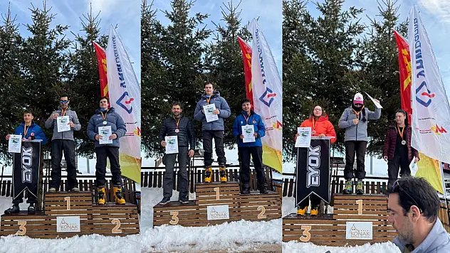 Erciyes'in pistlerinde yetişen sporcular, Makedonya'da büyük başarıya imza attı!