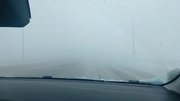 Erciyes'te görüş mesafesi 1 metreye kadar düştü!