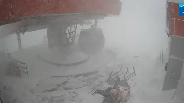 Erciyes'te kar yağışı ve kuvvetli rüzgar etkili oluyor: Mekanik tesislerde son durum!