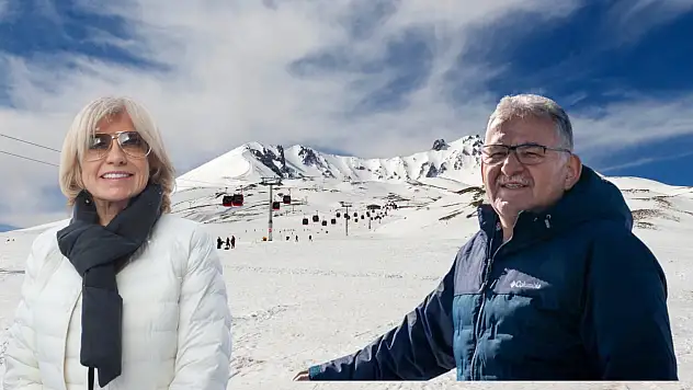 Erciyes'te merak uyandıran buluşma: Başkan Büyükkılıç, 22. Başbakan Çiller ile bir araya geldi!