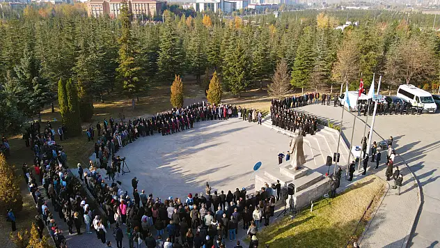 Erciyes Üniversitesi'nde Atatürk'ü anma töreni düzenlendi