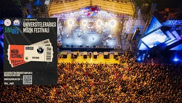 Erciyes Üniversitesi'nde müzik festivali! Üstelik ücretsiz
