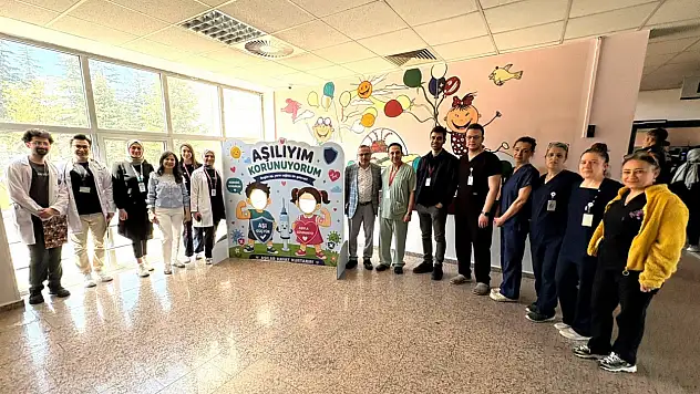 ERÜ Hastaneleri'nde aşıya dikkat çekildi