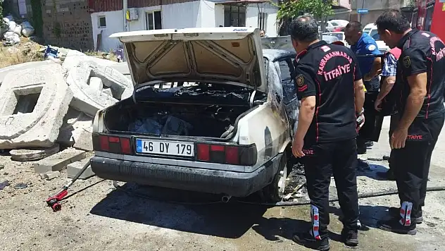 Fırından aldığı köz otomobilin yanmasına neden oldu!