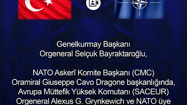 NATO Genelkurmay Başkanları Video Konferansta Bir Araya Geldi