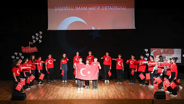 Hacılar 'da İstiklal Marşı'nın kabulü için program düzenlendi