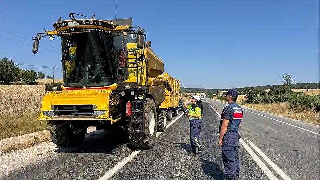 Hasat sezonuyla başladı - Trafikte yoğunluk arttı