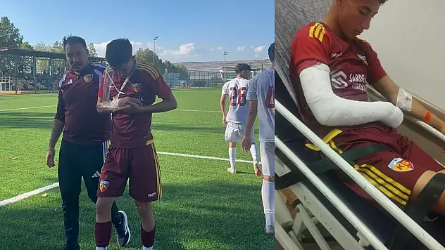 Hatayspor maçında kolu kırılan Hilmi Türkan gözyaşlarını tutamadı!