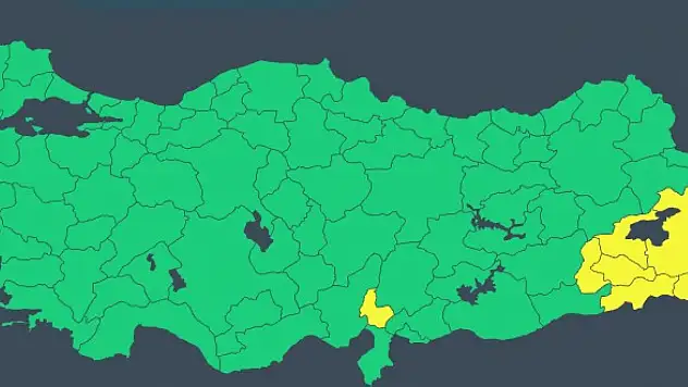 İllerin tehlike durumu açıklandı: Kayseri yeşil!