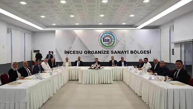 İncesu OSB Heyeti, Vali Çiçek koordinasyonunda bir araya geldi