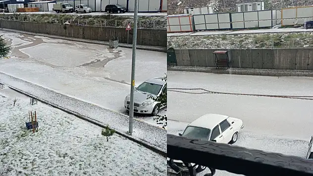 İncesu'yu dolu vurdu!