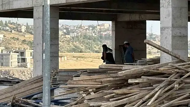 Kayseri'de yüksekten düşen işçi yaralandı!