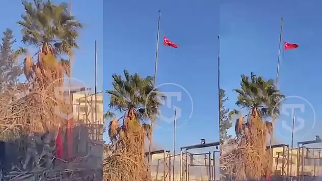 İşte Türk Bayrağımızın tekrar göndere çekildiği anlar!