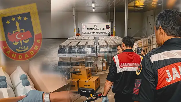 Jandarma'dan kaçak alkol operasyonu!