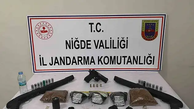 Niğde'de uyuşturucu ve silah operasyonu!