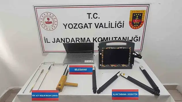 Yozgat'ta kaçak kazı yapmak istediler, suçüstü yakalandılar