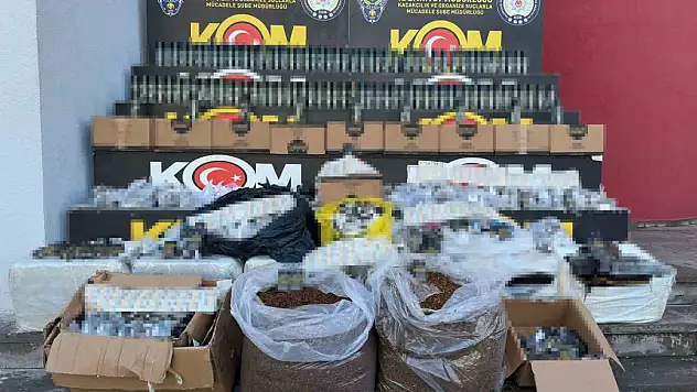 Adana'da 2 milyon TL'lik kaçak ürün ele geçirildi