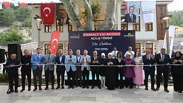 Kahramanmaraş Çınaraltı Çay Bahçesi hizmete girdi!