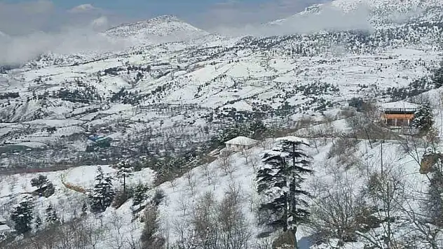 Kahramanmaraş'ın yüksek kesimlerinde kar etkili oldu