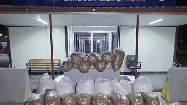 Kahramanmaraş'ta yüzlerce kilo kaçak tütün ele geçirildi!