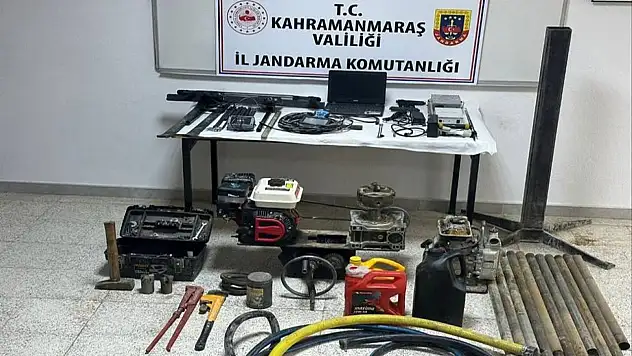 Kahramanmaraş'ta define operasyonunda 10 kişi yakalandı